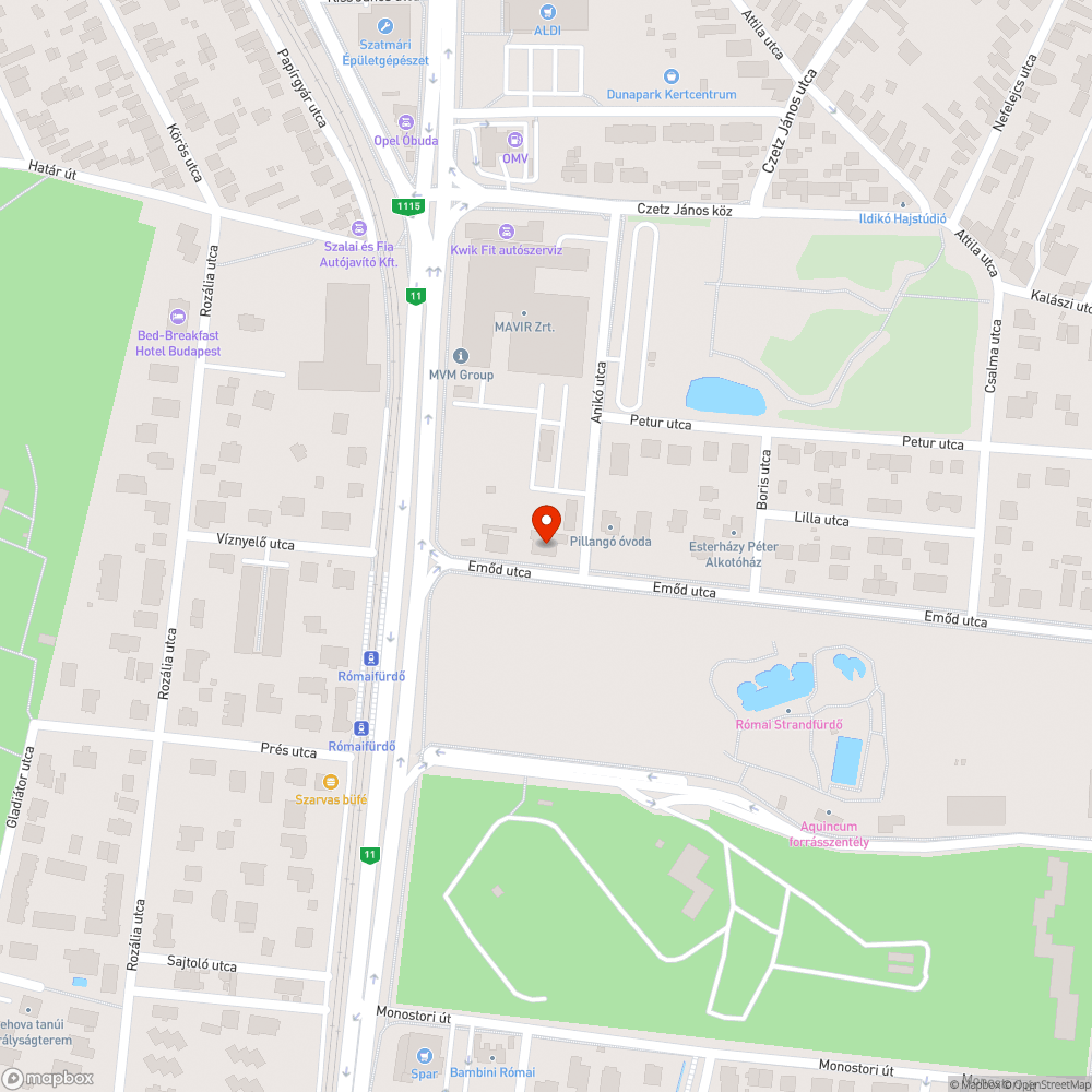 Illegálisan lerakott szemét, szemetes utca bejelentés helye