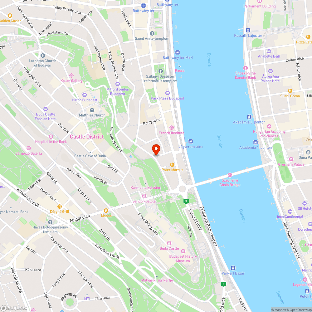 Budavár turisztikai Csodája bejelentés helye