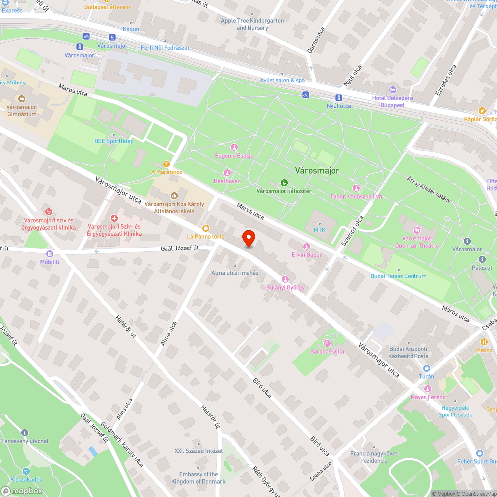 Sérült fedlappár II. bejelentés helye