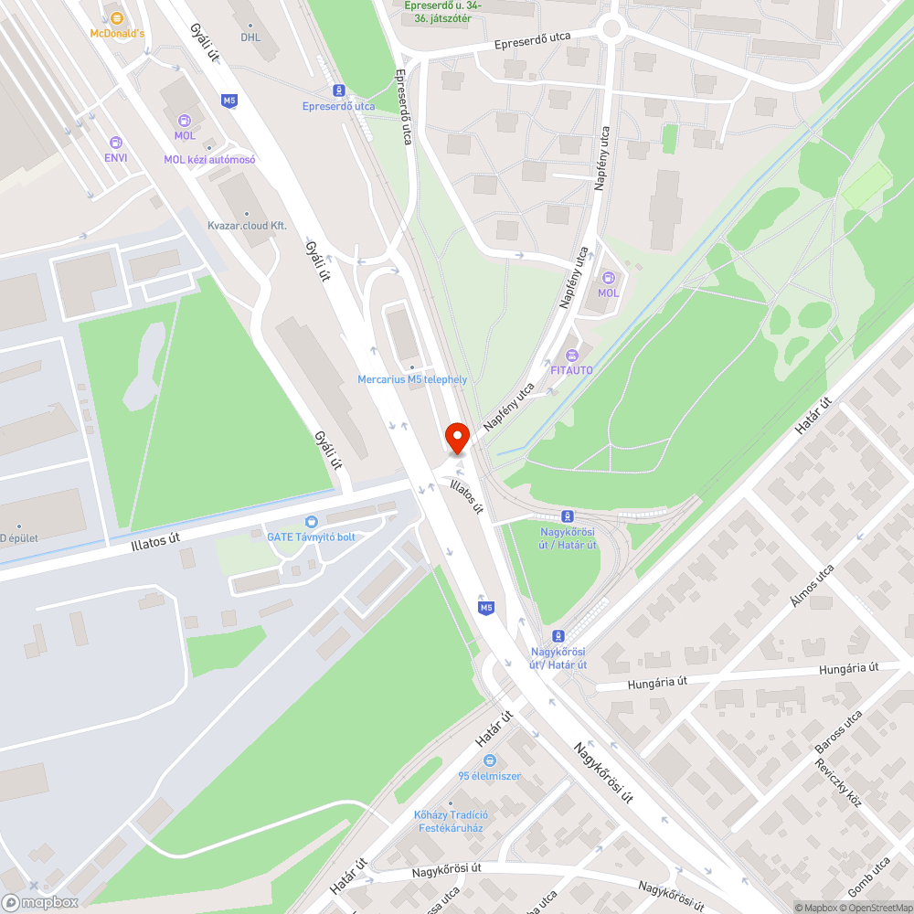 Gyalogátkelőhely hiánya bejelentés helye