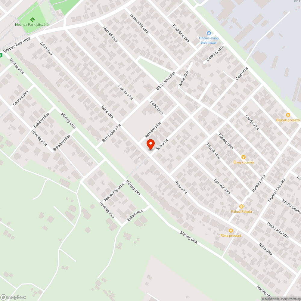 Nem működő utcai lámpa bejelentés helye