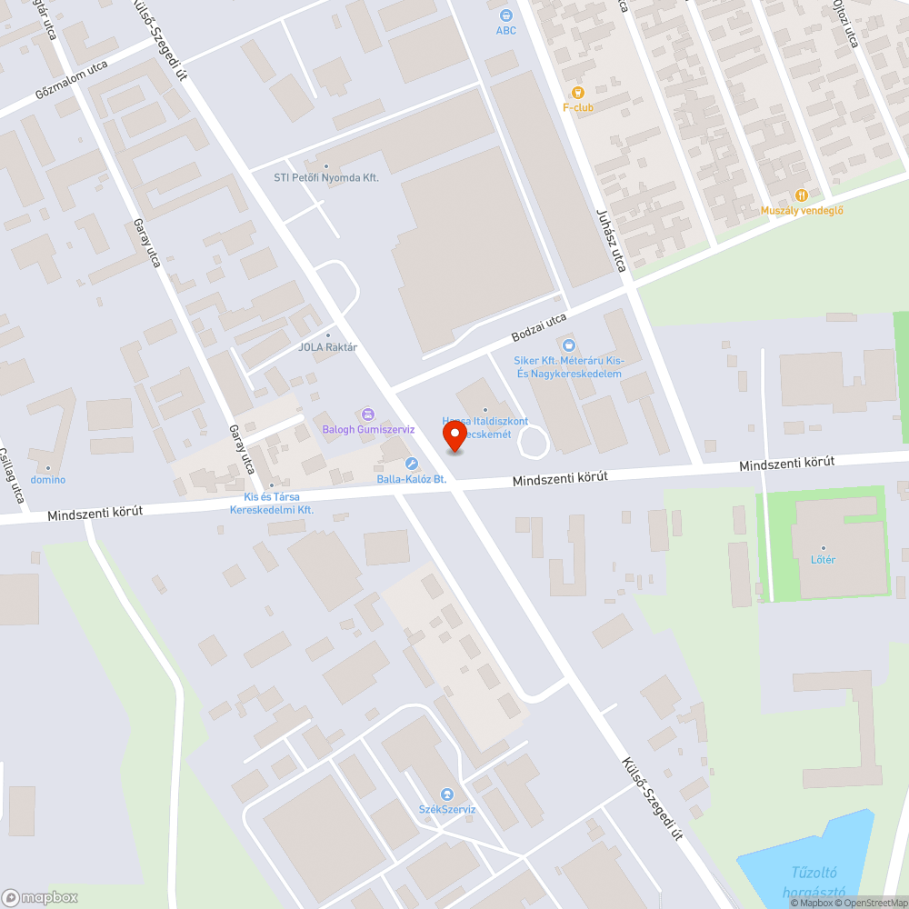 Nem működő utcai lámpa bejelentés helye