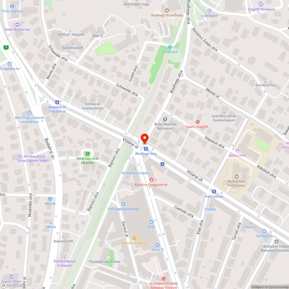 3 kátyú bejelentés helye