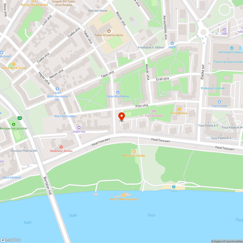 Elhagyott autó bejelentés helye