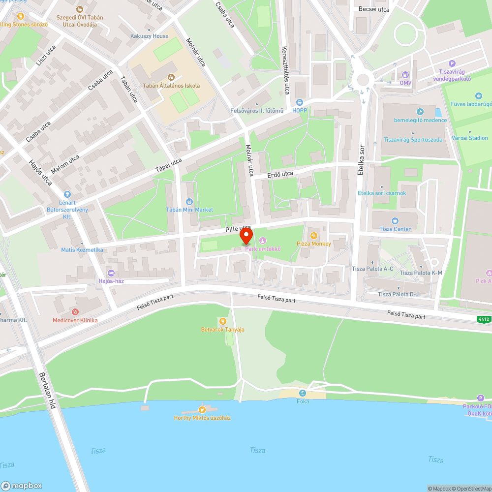 Elhagyott autó bejelentés helye