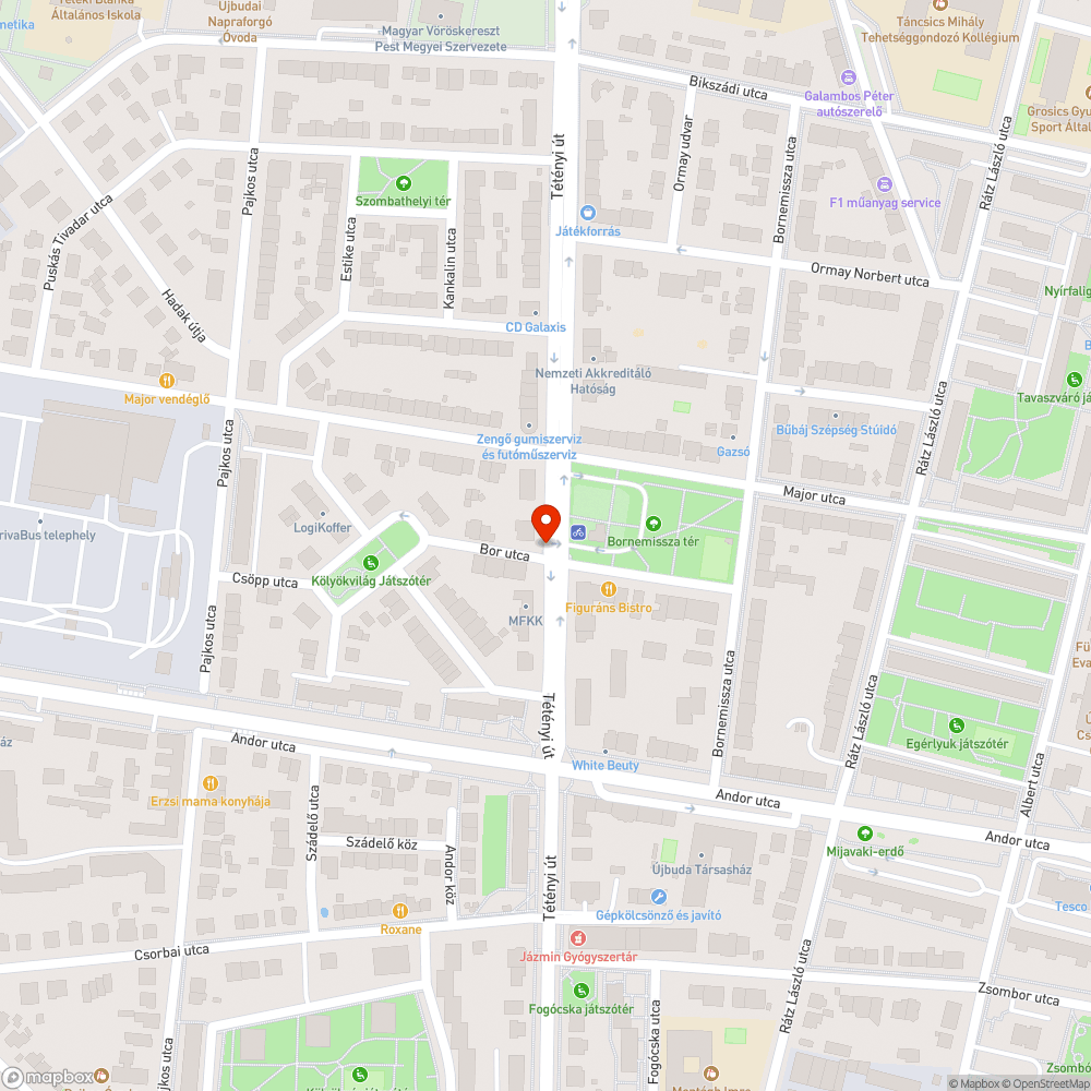 Gaz bejelentés helye