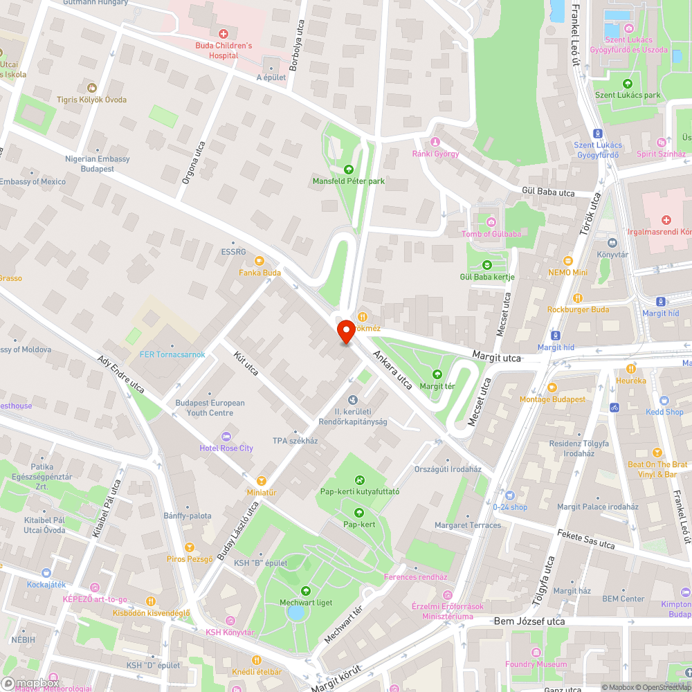 Sérült korlát bejelentés helye