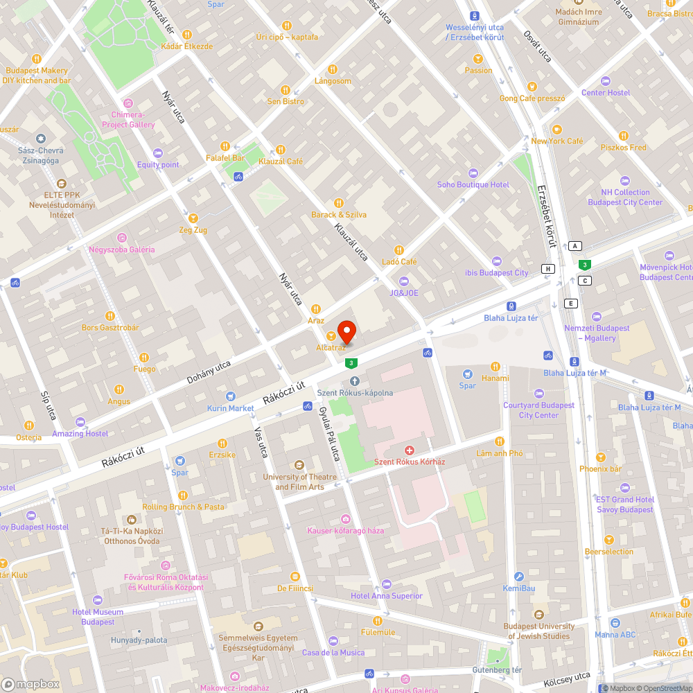 Cégér eltakarja az utcanévtáblát bejelentés helye