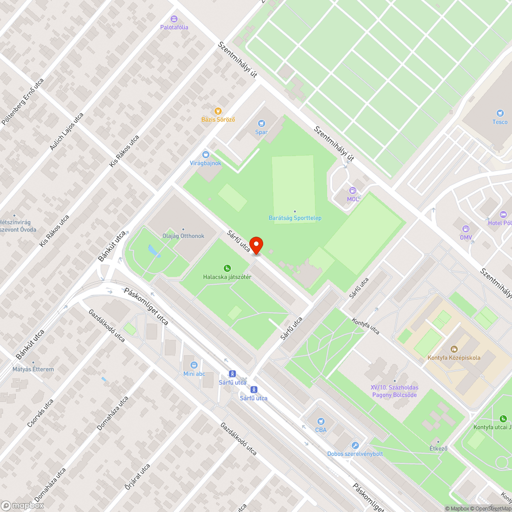 Eldobott beton virágláda bejelentés helye