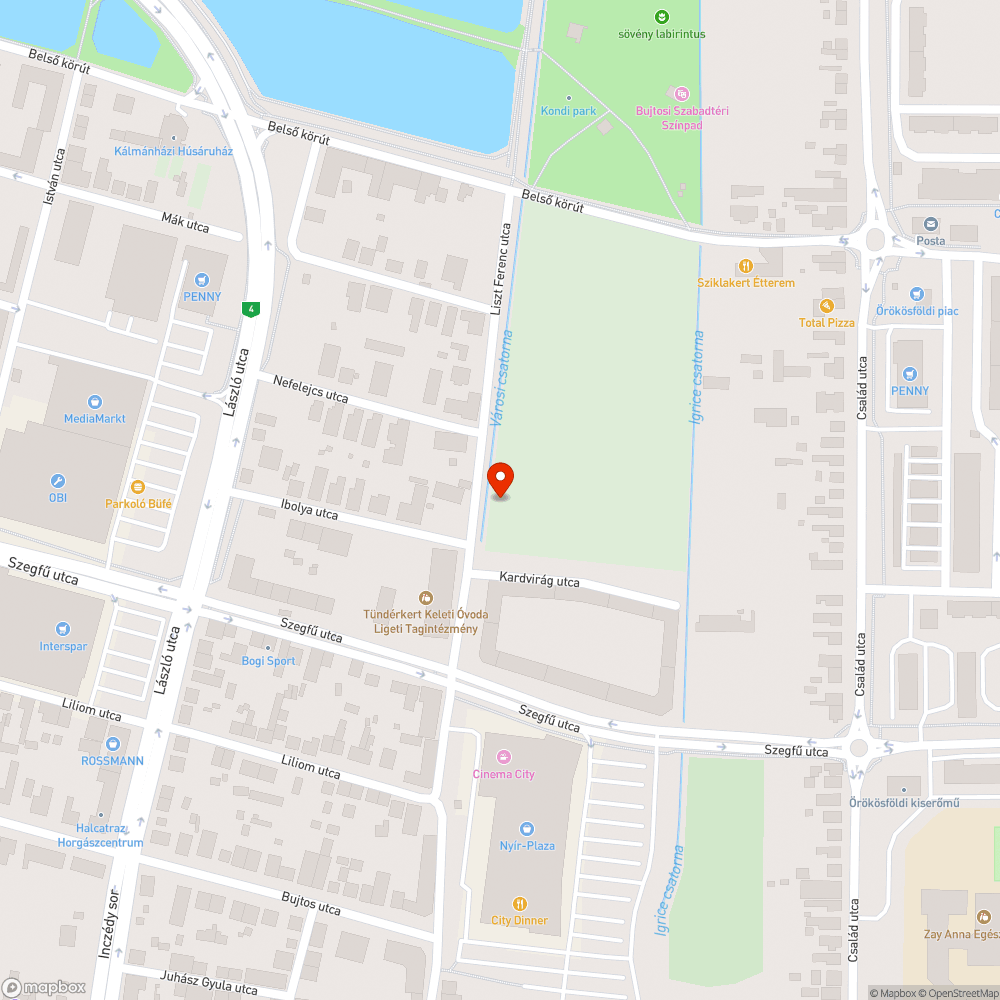 Szemetes terület - Liszt F. bejelentés helye