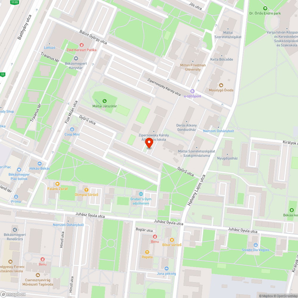 Hiányzó pollerek bejelentés helye