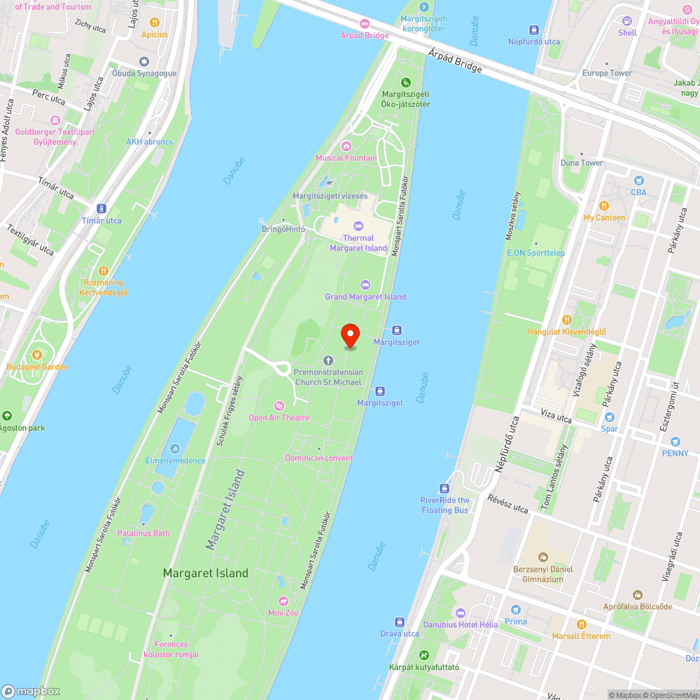 Megdőlt villanyoszlop a Margitszigeten bejelentés helye