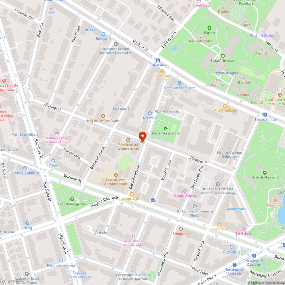 Ezeréves sólyom bejelentés helye