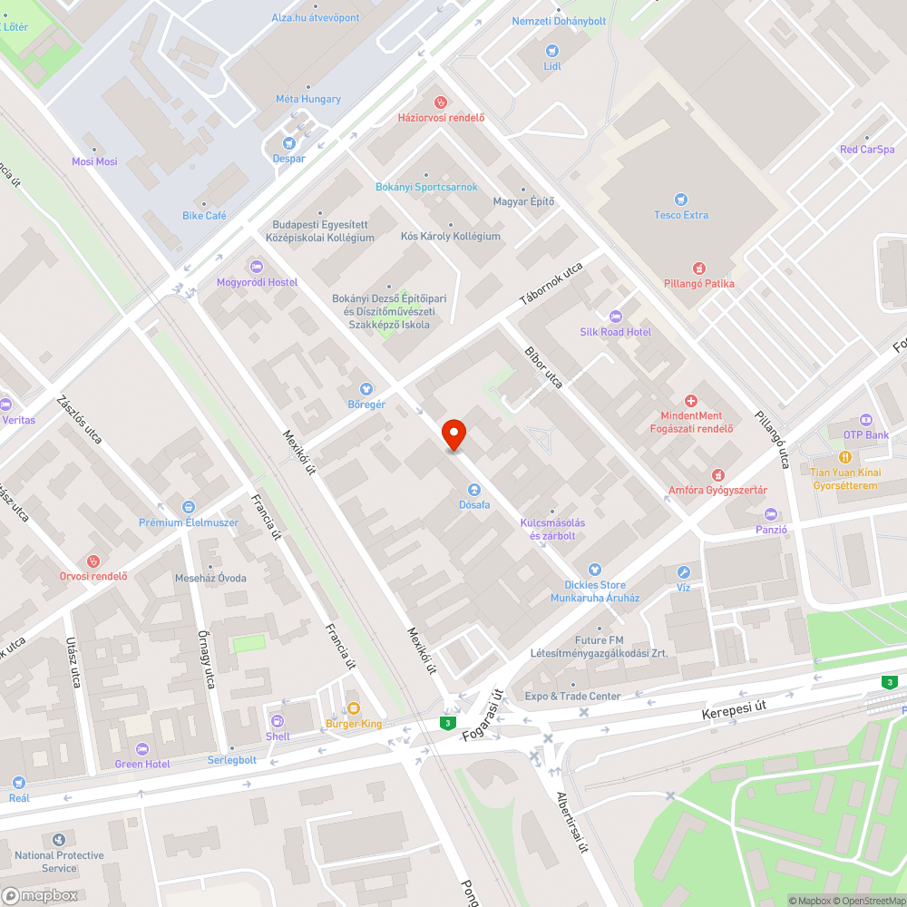 Elhagyott bevásárlókocsik a Várna utcában bejelentés helye