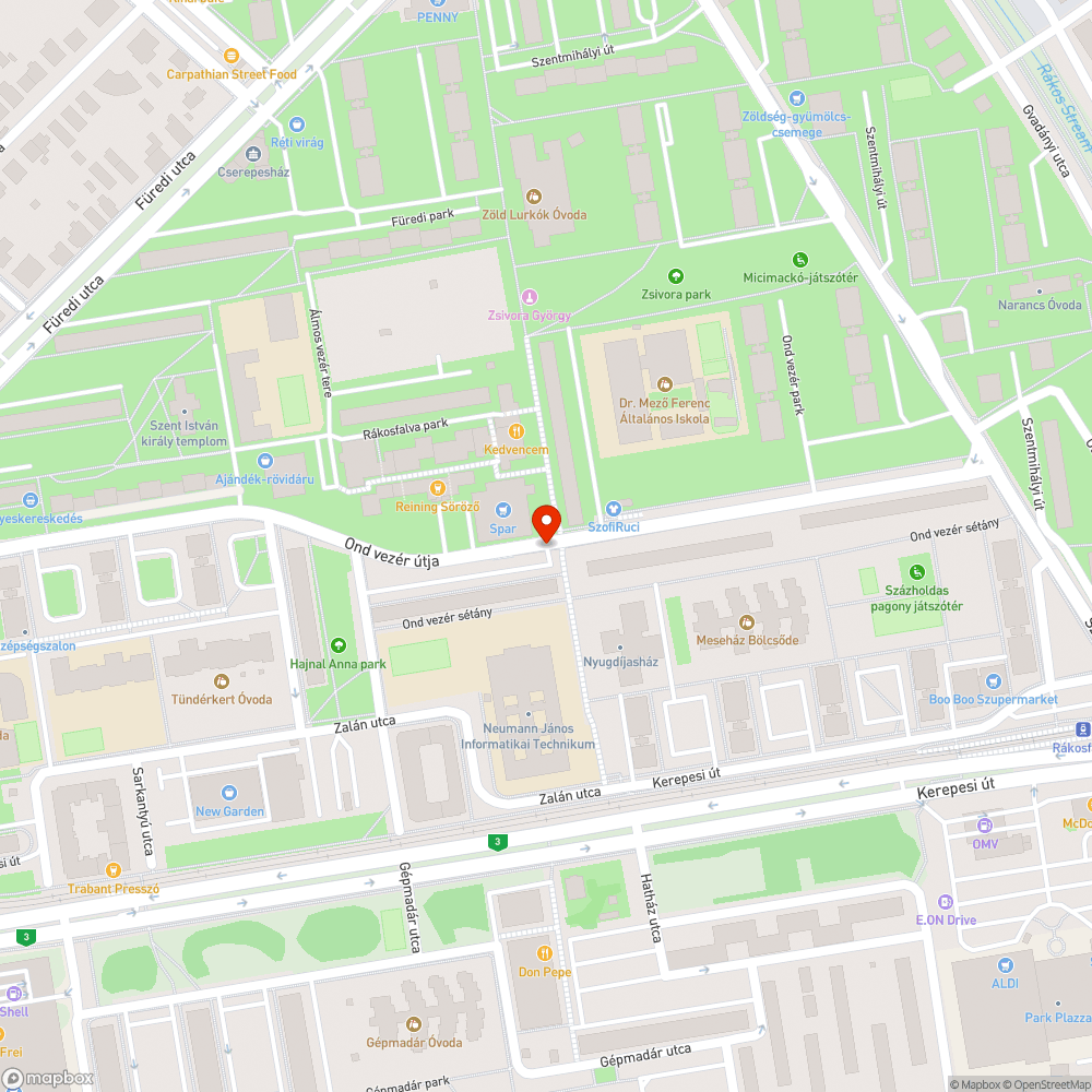 Galambtetem bejelentés helye