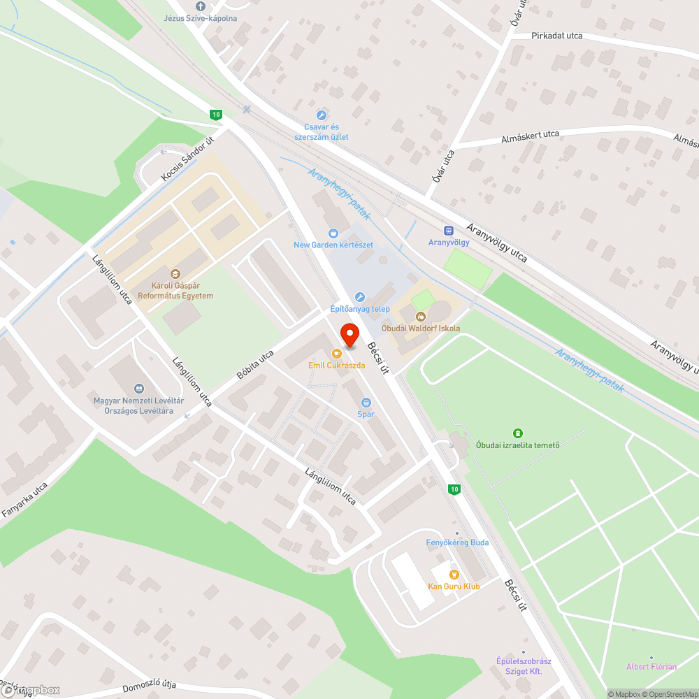 Kátyú - Óbuda lakókert bejelentés helye