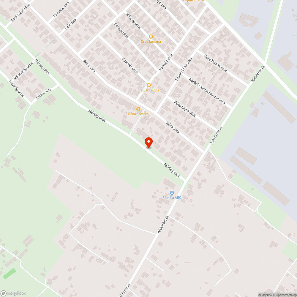 Kátyú a Mérleg utcán bejelentés helye