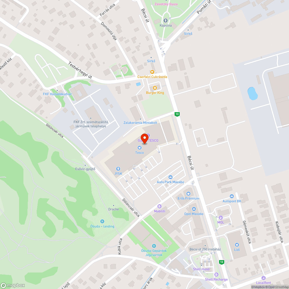 Elhagyott autók - Bécsi u. bejelentés helye