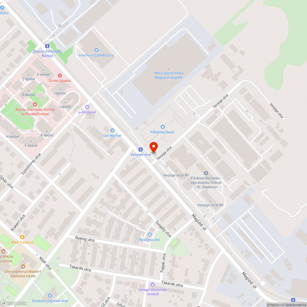 Egy balesetveszélyes beton tákolmány bejelentés helye