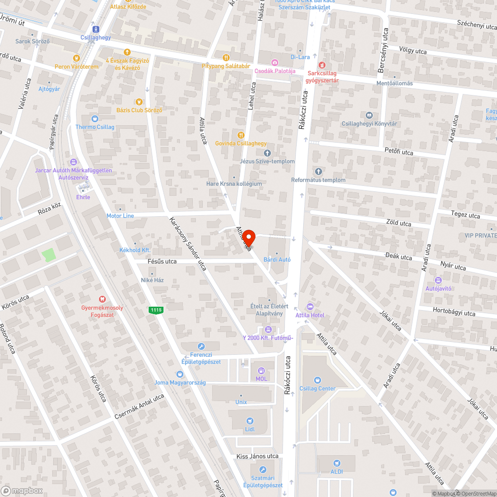 Szemétlerakó bejelentés helye