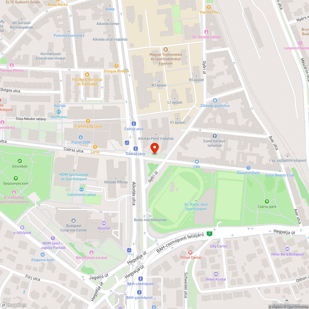 Csikkes, üveg szilánkos fahely bejelentés helye