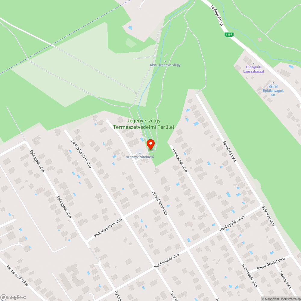 Zöldhulladék az erdőben bejelentés helye