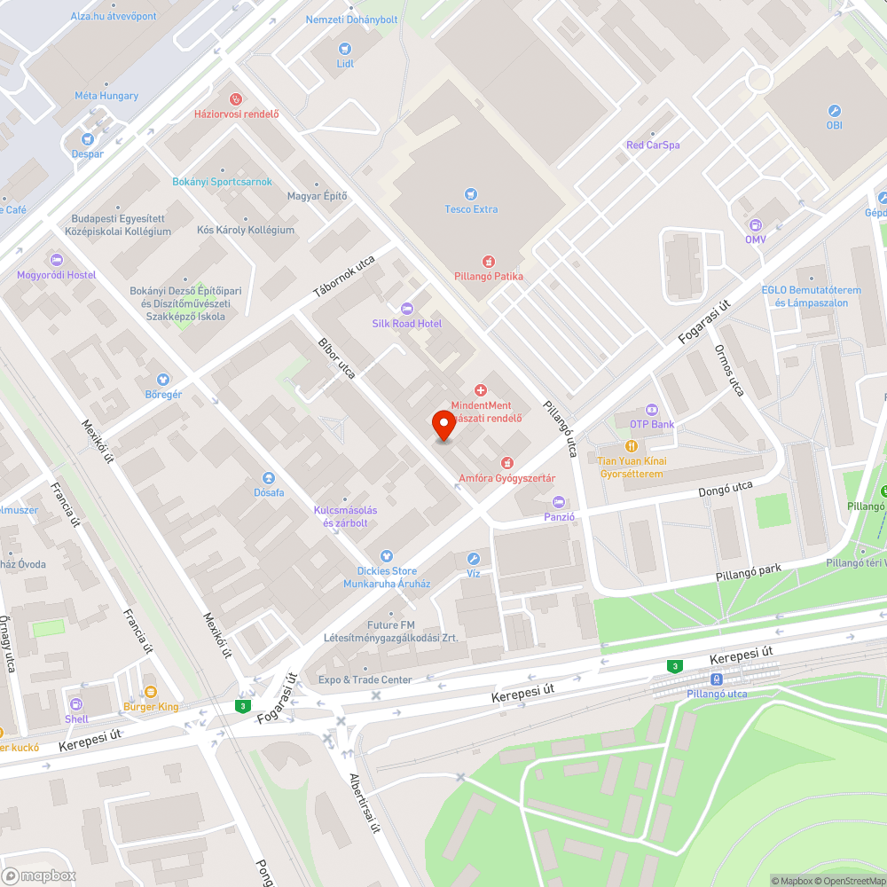 Illegális szemét a Bíbor utcában bejelentés helye