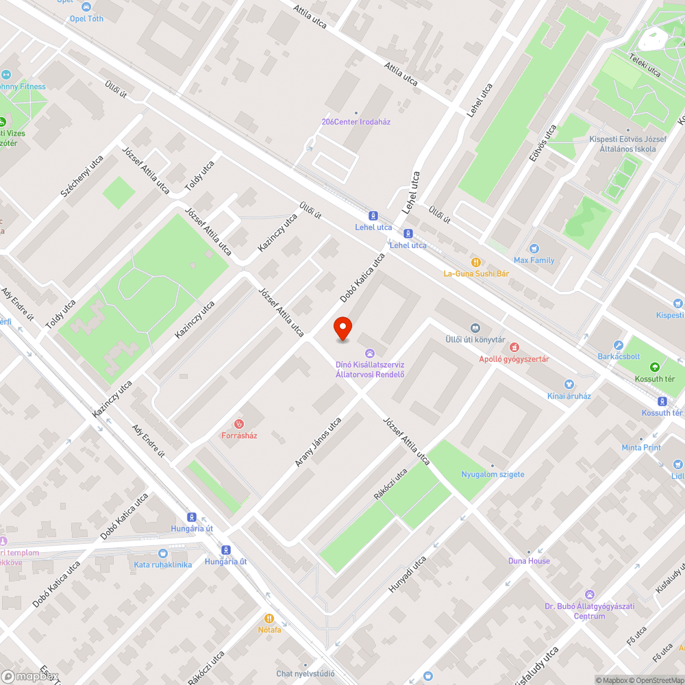 Játszótéren hagyott "szemét" bejelentés helye