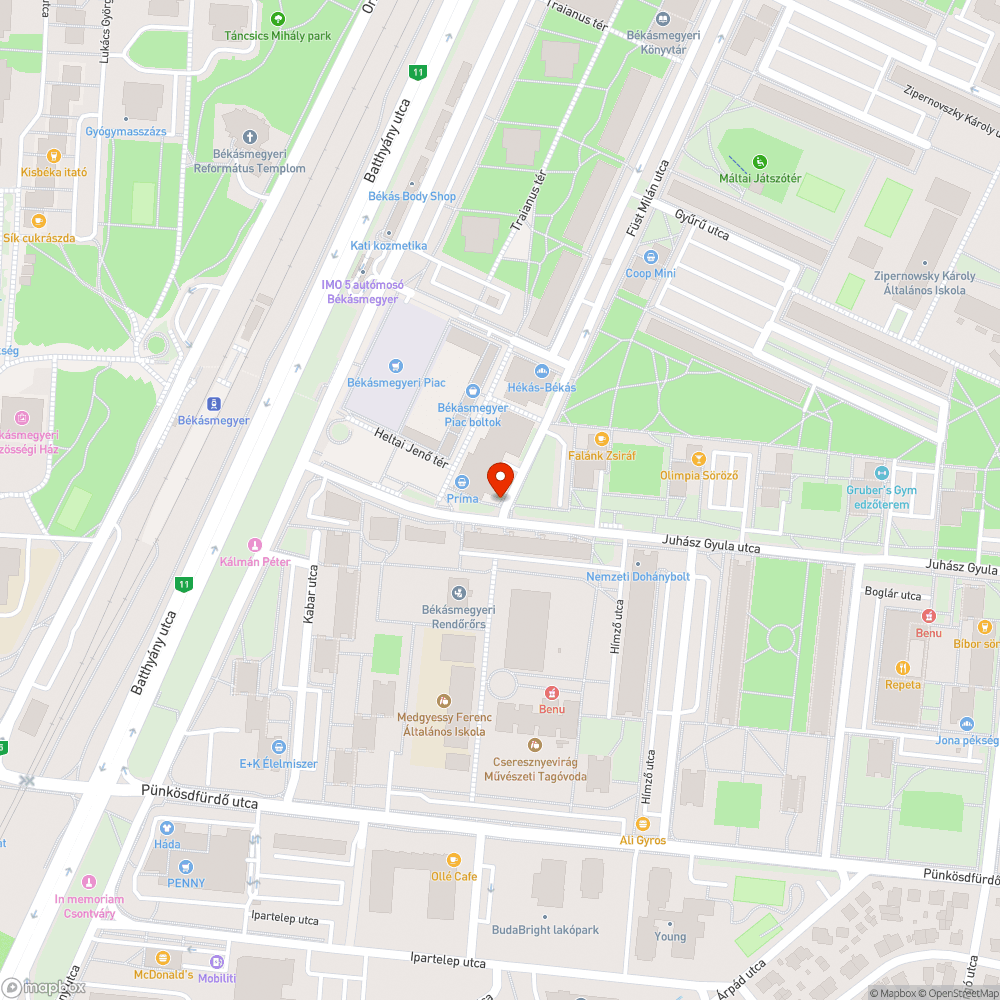 Lekopott utcanévtábla bejelentés helye