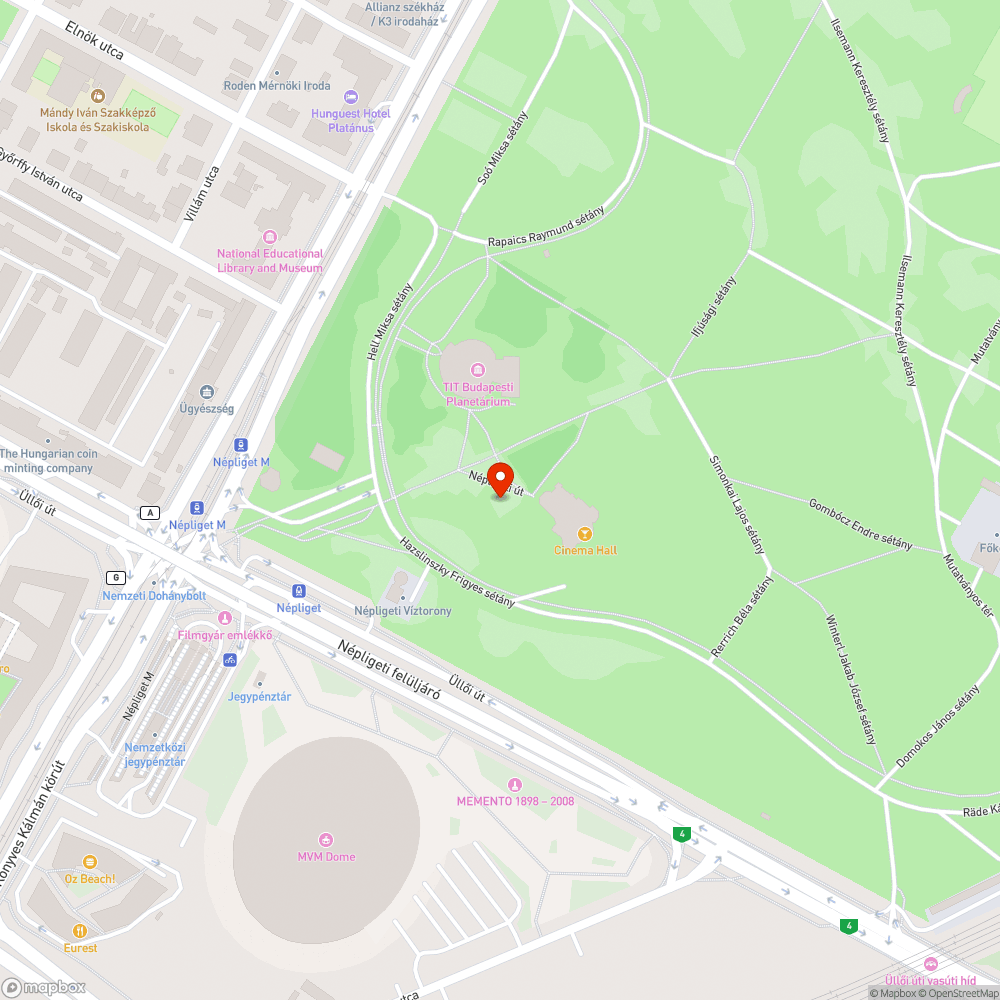 Tönkrement szemetesek a Planetárium mellett, néhány tű bejelentés helye