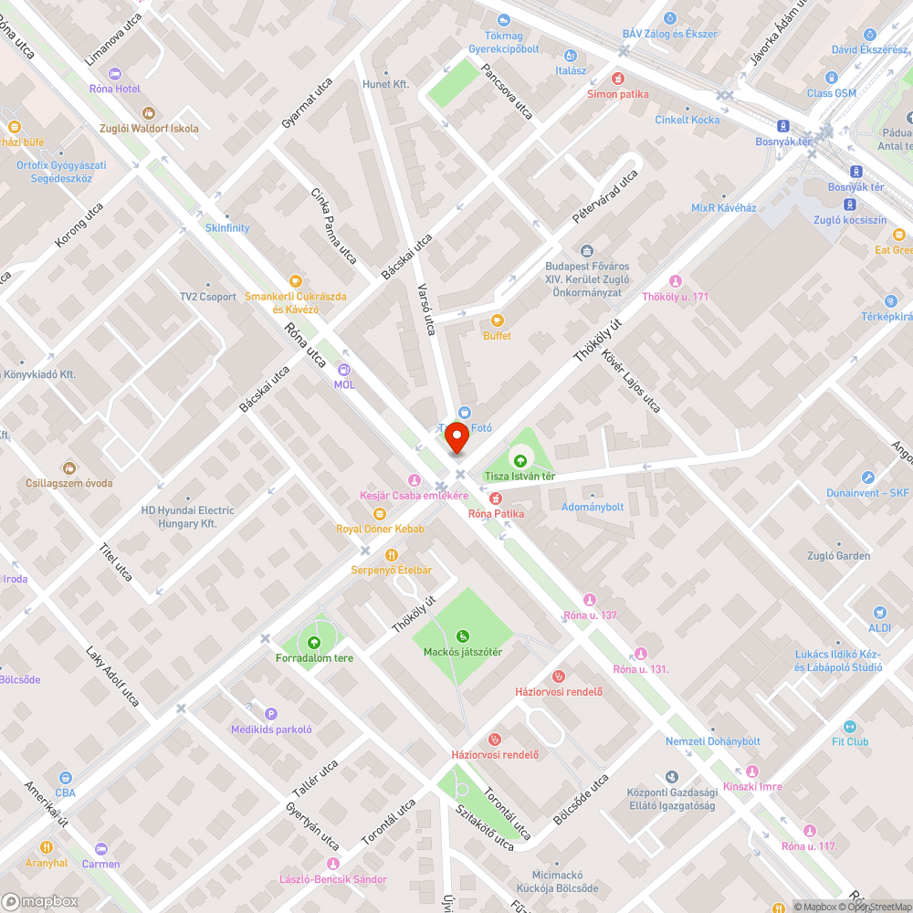 Koszos útszakasz bejelentés helye