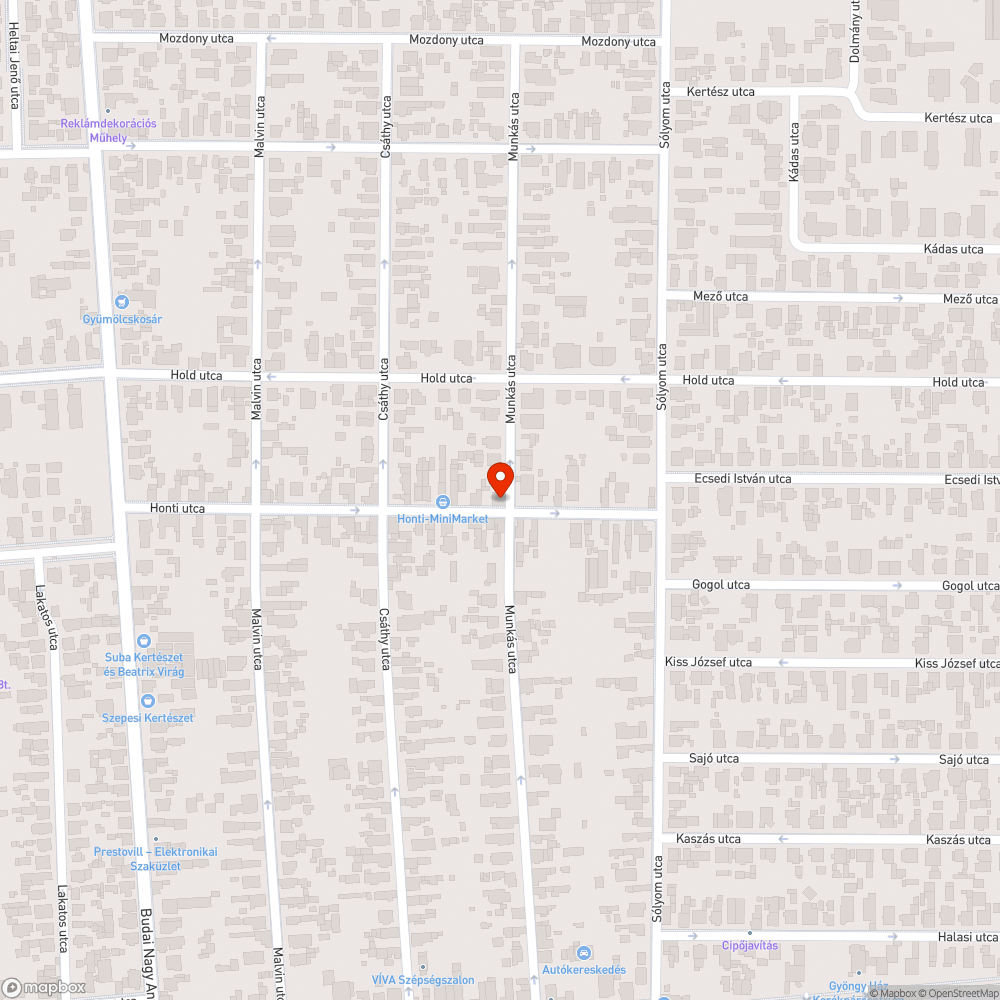 Honti utcai sebesség lassítás bejelentés helye