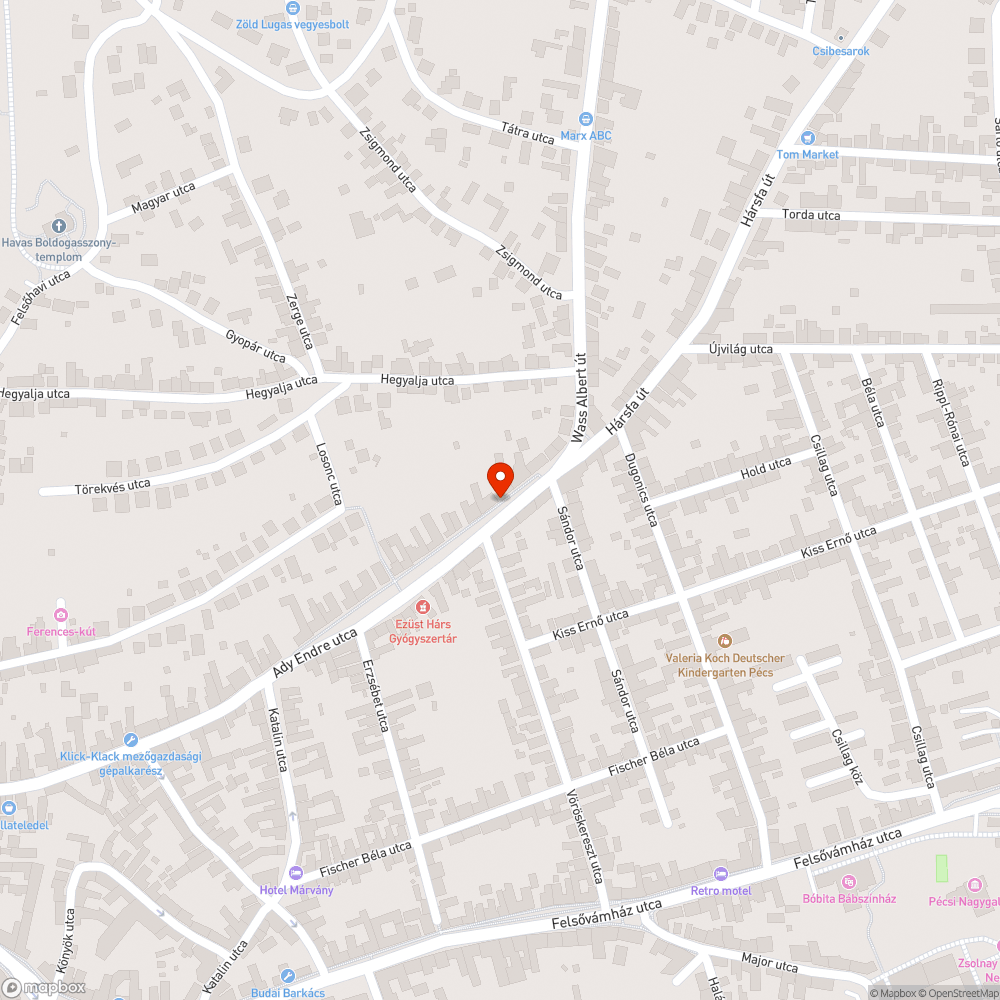 Veszélyes épület bejelentés helye