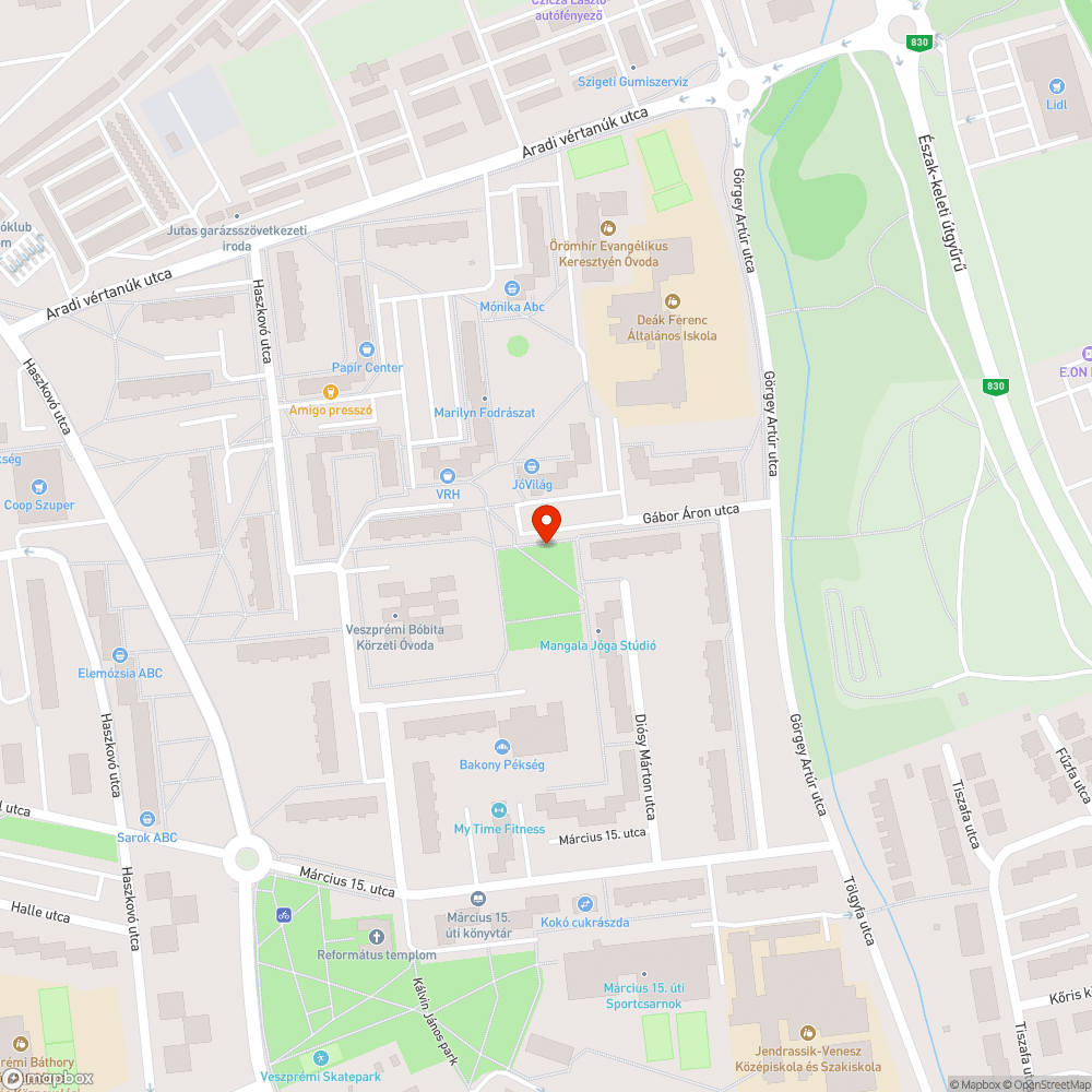 Felpúposodott járda bejelentés helye