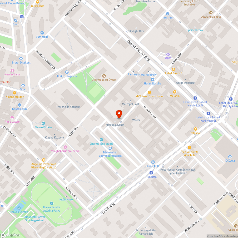 Kiégett lámpa bejelentés helye