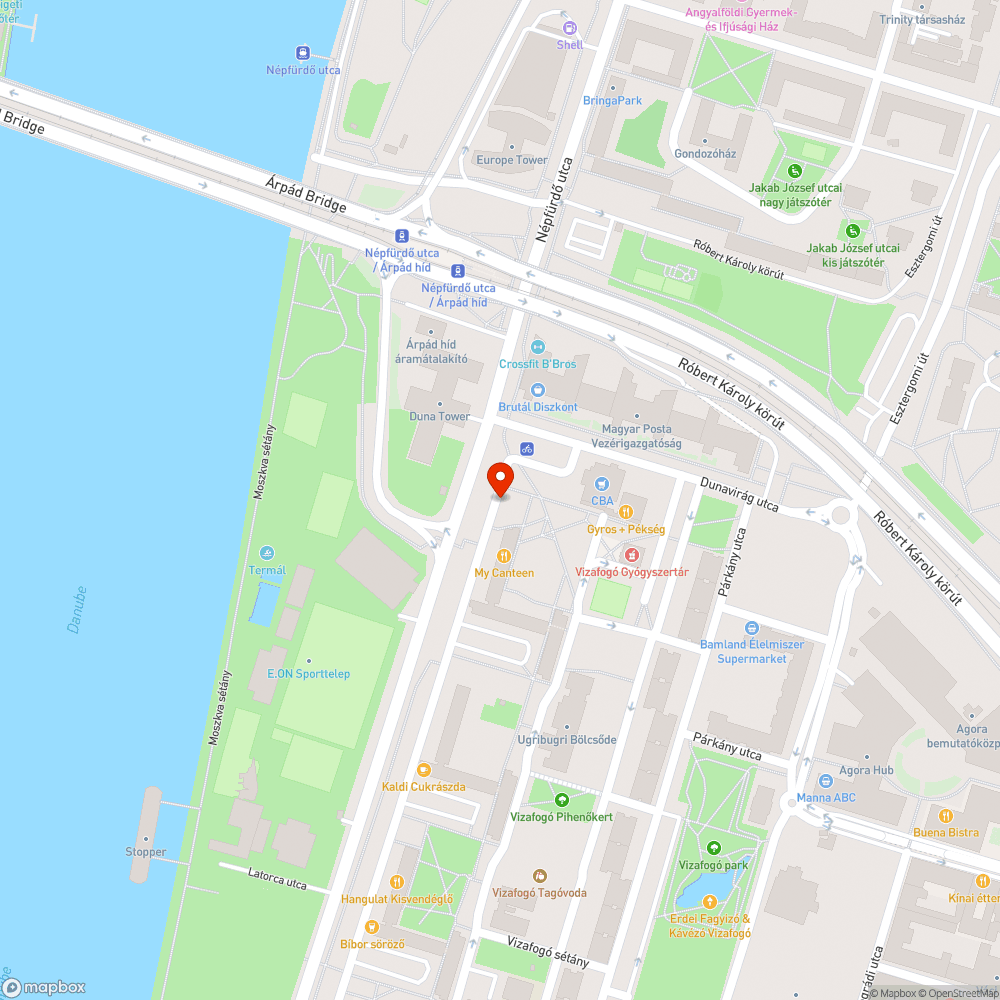 Baleset utáni törmelék bejelentés helye