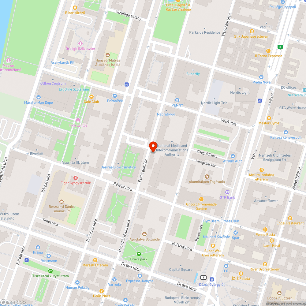 Sötét villanyoszlop az Esztergomi úton bejelentés helye