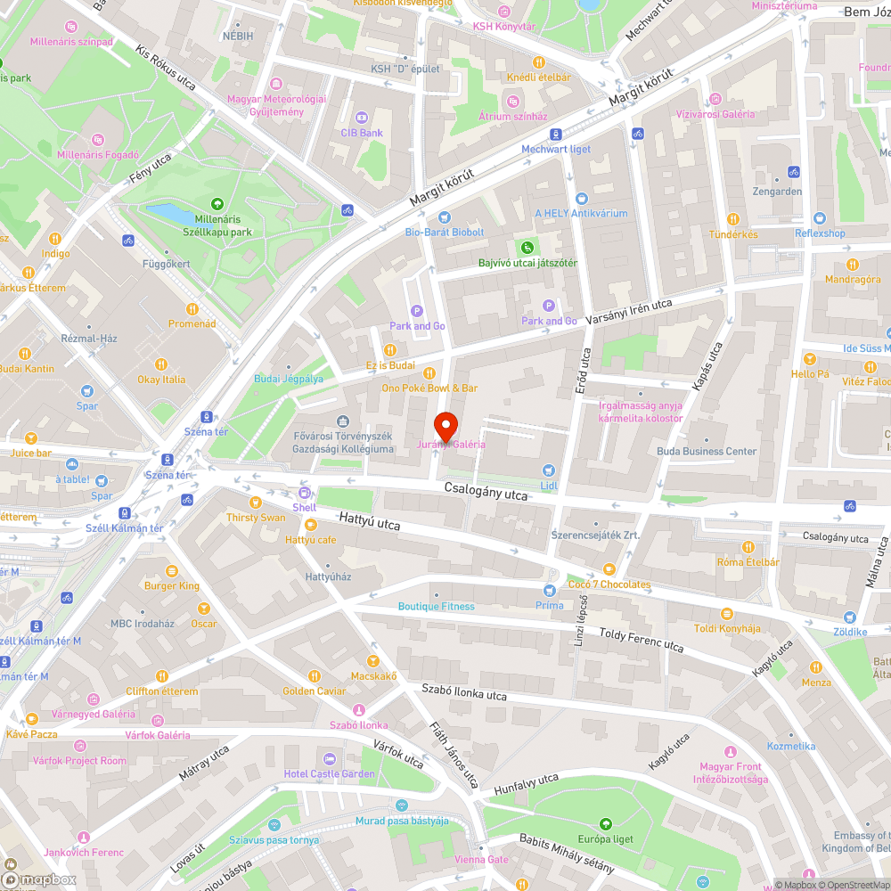 Koszos, sáros kerékpártároló bejelentés helye