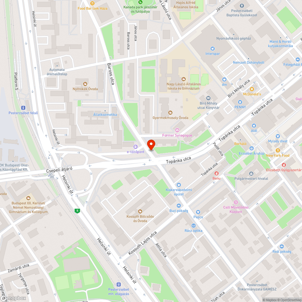 Graffitis telefonfülke bejelentés helye