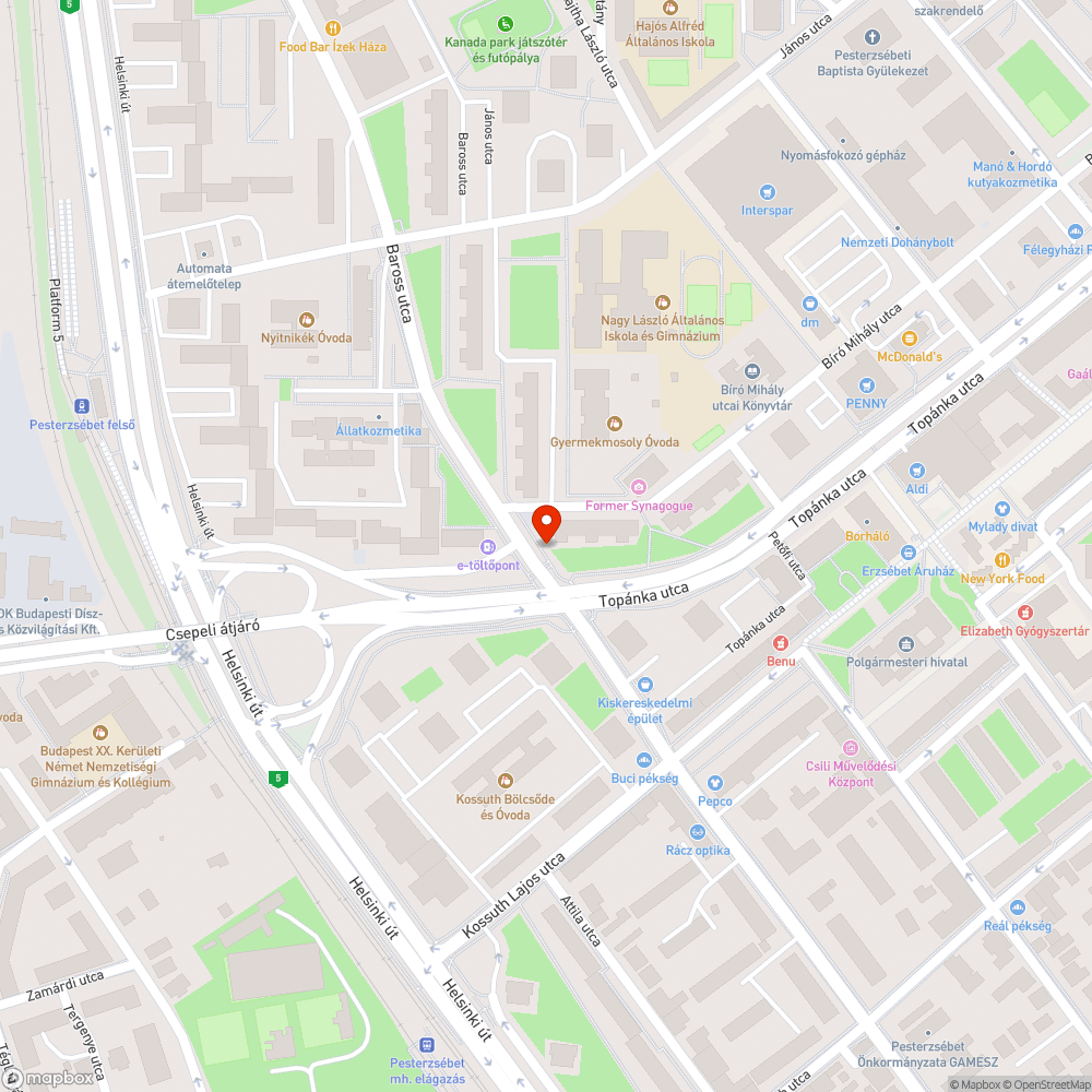 Kidöntött közműszekrény bejelentés helye