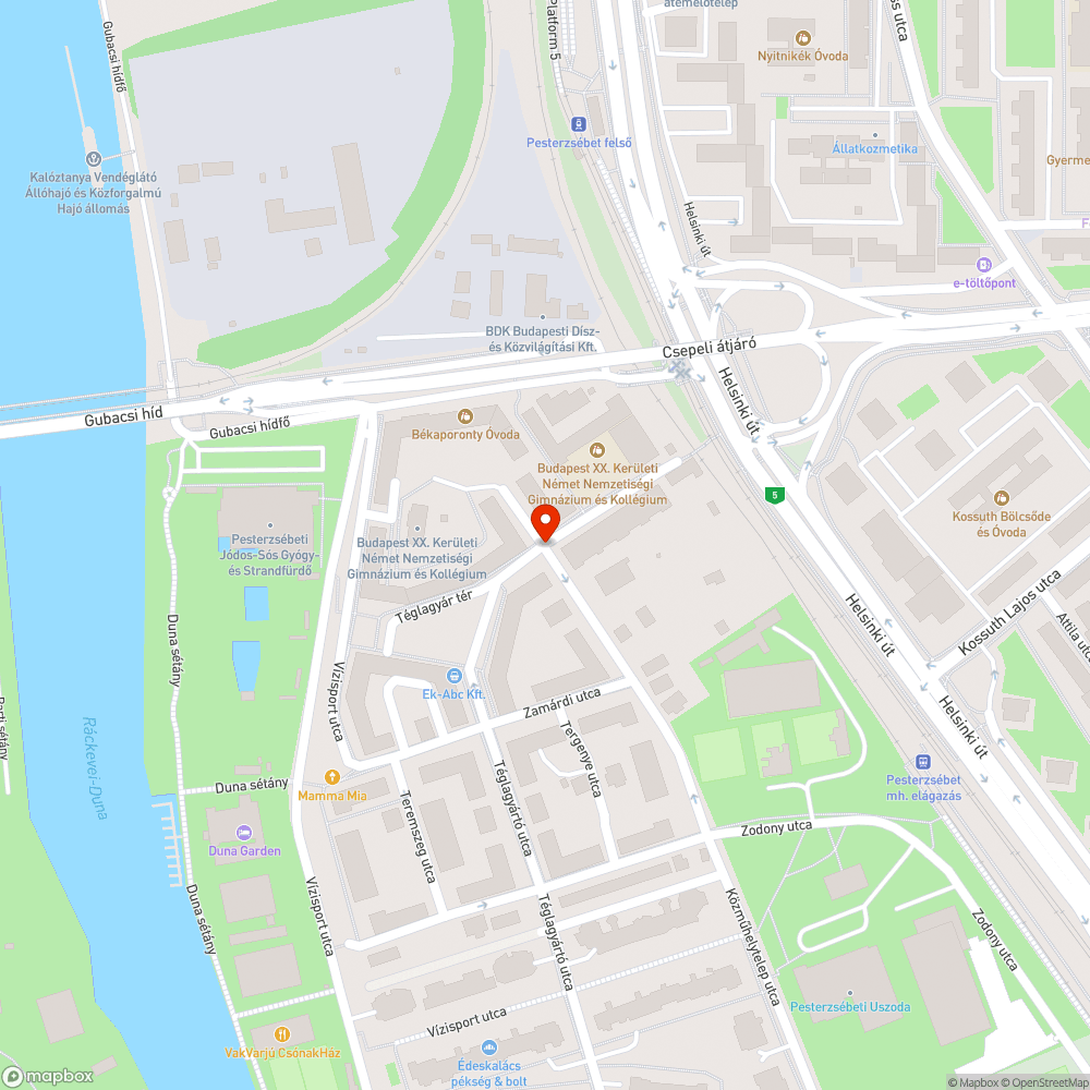 Kerékpáros nyom parkolóban bejelentés helye