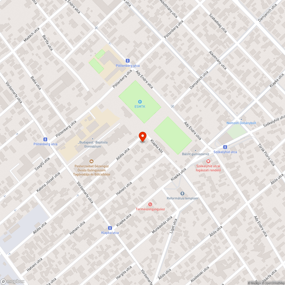 Roncs bejelentés helye