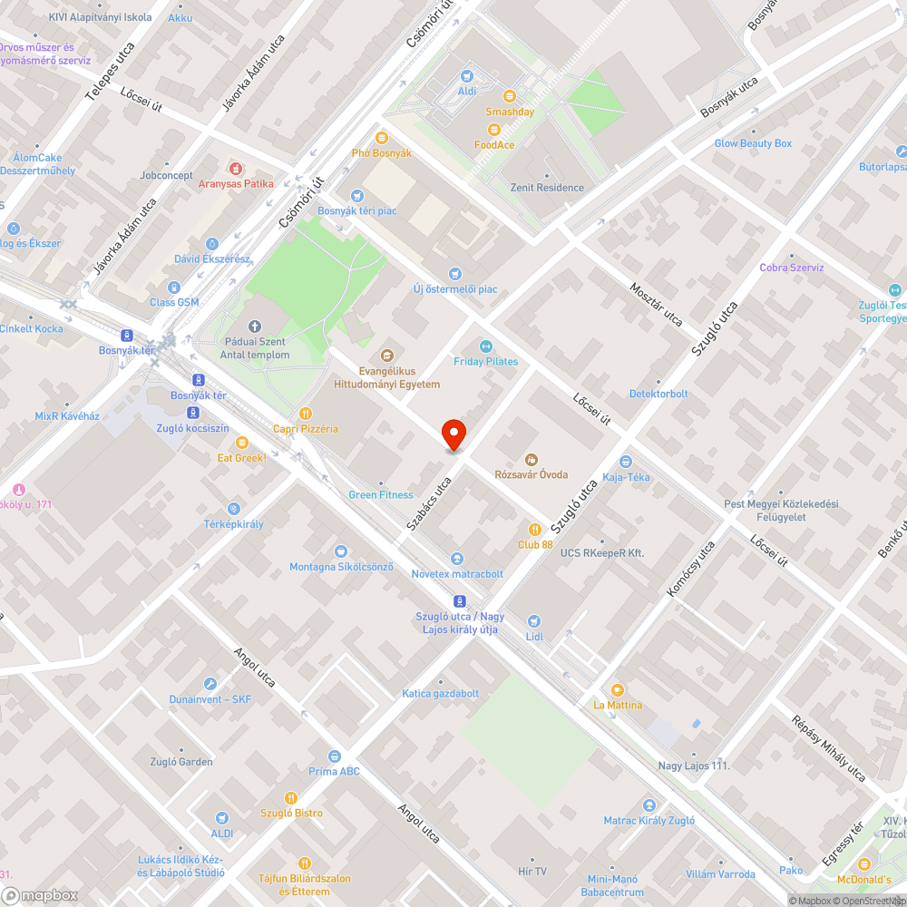 A tér környezete koszos bejelentés helye