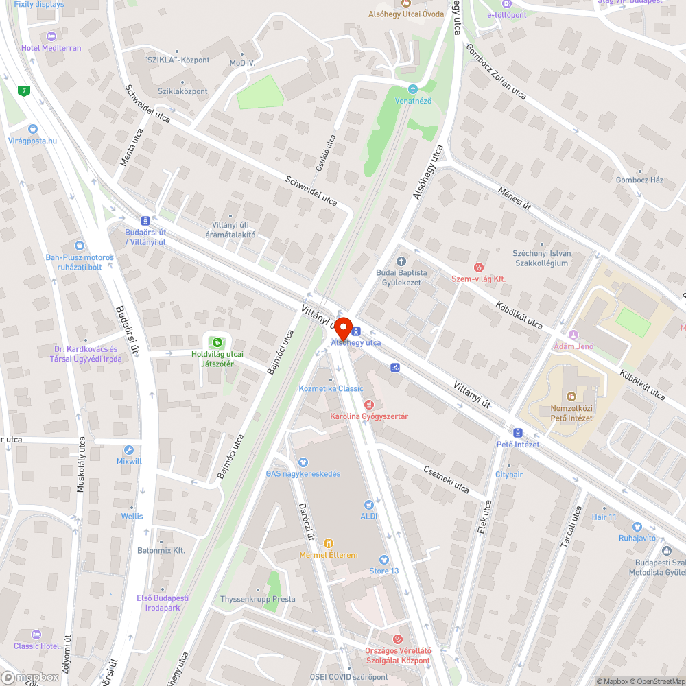 Megsüllyedt bejelentés helye