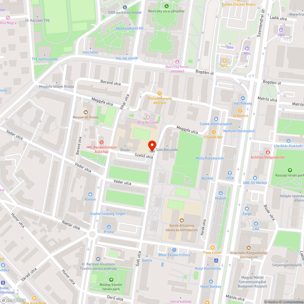 Szeméthalom bejelentés helye