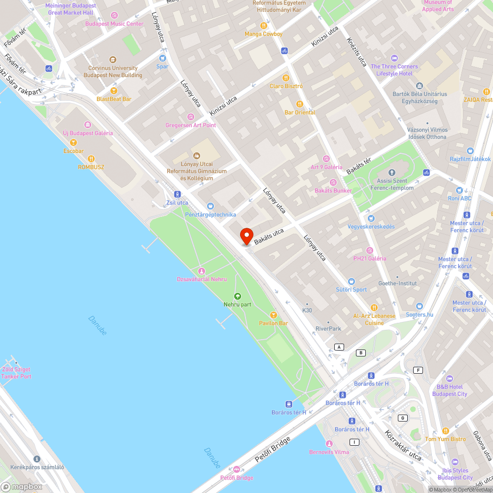 Sérült gyalogátkelő bejelentés helye