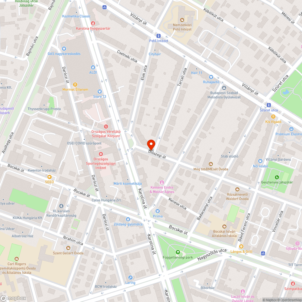 Ottmaradt poller bejelentés helye