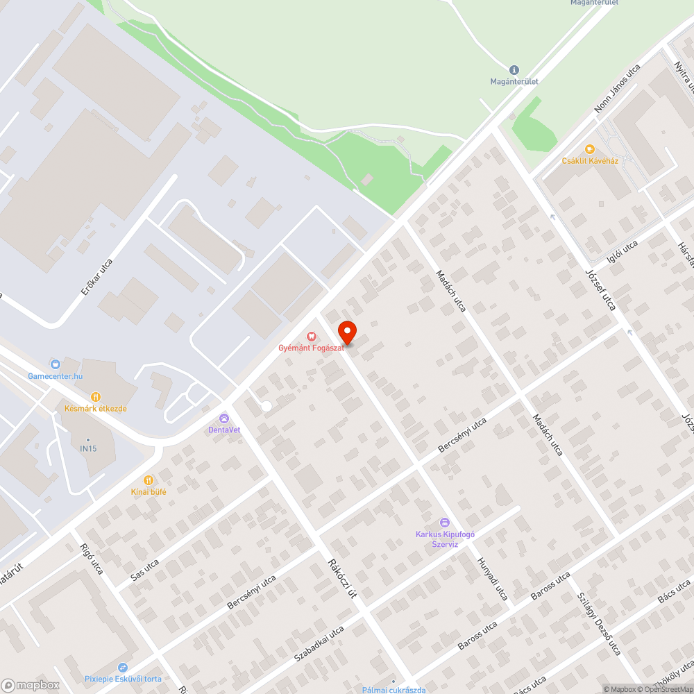 Elhagyott jármű bejelentés helye