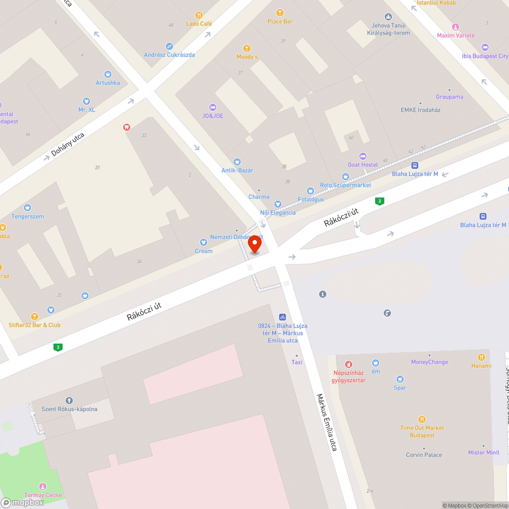 Szétesett gyalogos jelzőlámpa bejelentés helye