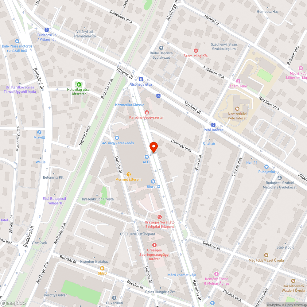 Koszos járdaszegély bejelentés helye